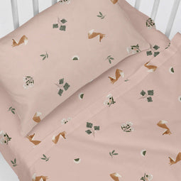 Happy Friday Sheet set 2 pieces Fox forest 120x180 cm (Cot bed) Multicolor