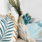 Happy Friday Foliage mint Duvet cover