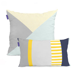 Happy Friday Geo dot Cushion cover 50x50 + 50x30 cm