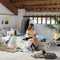 Happy Friday Geo dot Duvet cover