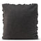 Happy Friday Geo felt Decorative cushion cover 50x50 cm Black