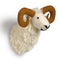 Happy Friday Felt deco Goat 30x36x38 cm Multicolor