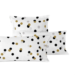 Happy Friday Golden dots Pillow cover