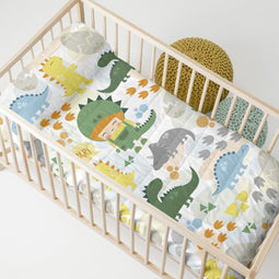 Happy Friday Bedspread Happydino 100x130 cm (Cot) Multicolor