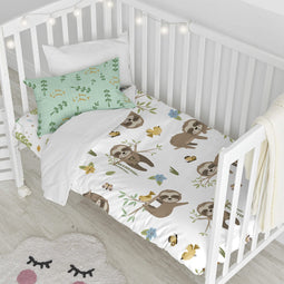 Happy Friday Happy sloth Duvet cover set cot 2 piece