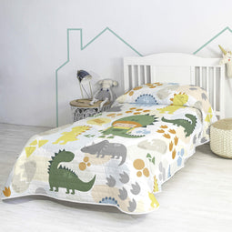 Happy Friday Happydino Bedspread