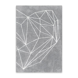 Happy Friday Rug Heart 120x170 cm Multicolor