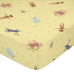 Happy Friday Jungle life Fitted sheet cot