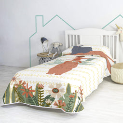 Happy Friday Jungle life Bedspread