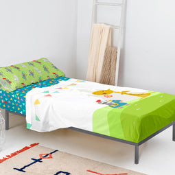 Happy Friday Sheet set 2 pieces Knight 160x270 cm (Single) Multicolor