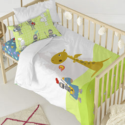 Happy Friday Knight Duvet cover set cot 2 piece