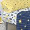 Happy Friday Fitted sheet La nuit 90x200x32 cm (Single) Multicolor