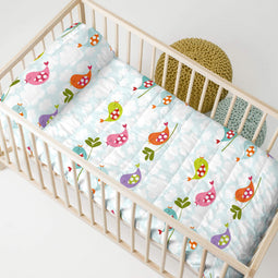Happy Friday Little birds Bedspread Cot 100x130 cm