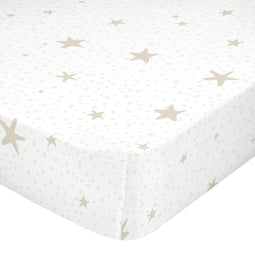 Happy Friday Little star Fitted sheet Beige