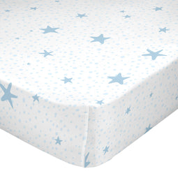 Happy Friday Little star Fitted sheet Blue