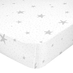 Happy Friday Little star Fitted sheet Grey