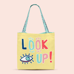 Happy Friday Look up Tote bag 43x42 cm