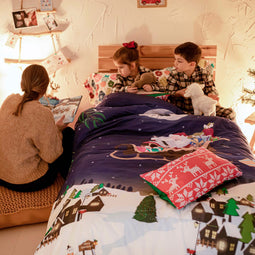 Happy Friday Merry christmas Duvet cover set 2 piece