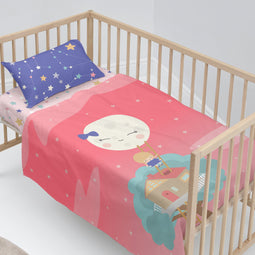 Happy Friday Moon dream Sheet set cot 2 piece