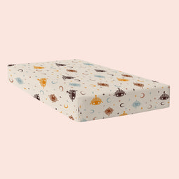 Happy Friday Fitted sheet Mystical 160x200x32 cm (King) Multicolor