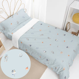 Happy Friday Duvet cover set 2 pieces Nut 155x220 cm (Single) Multicolor