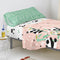 Happy Friday Panda garden Fitted sheet