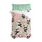 Happy Friday Panda garden Fitted sheet