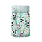 Happy Friday Panda garden blue Bedspread Cot 100x130 cm