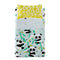 Happy Friday Panda garden blue Sheet set cot 2 piece