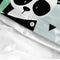 Happy Friday Panda garden blue Duvet cover set 2 piece