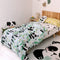 Happy Friday Panda garden blue Duvet cover set 2 piece
