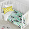 Happy Friday Panda garden blue Duvet cover set cot 2 piece
