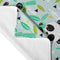 Happy Friday Panda garden blue Towel 70x150 cm