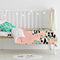 Happy Friday Panda garden Duvet cover set cot 2 piece