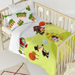 Happy Friday Piggys Duvet cover set cot 2 piece