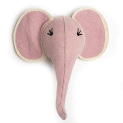 Happy Friday Felt deco Pink elephant 40x30x36 cm Multicolor