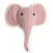 Happy Friday Felt deco Pink elephant 40x30x36 cm Multicolor