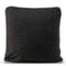 Happy Friday Piping felt Decorative cushion cover 50x50 cm Black