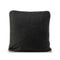 Happy Friday Piping felt Decorative cushion cover 50x50 cm Black
