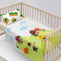 Happy Friday Piggys Sheet set cot 2 piece