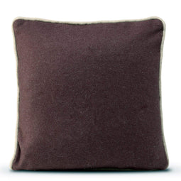 Happy Friday Piping felt Decorative cushion cover 50x50 cm Burgundy