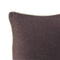 Happy Friday Piping felt Decorative cushion cover 50x50 cm Burgundy