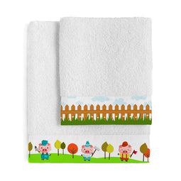 Happy Friday Piggys Towel set Pack of 2