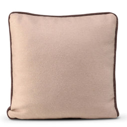 Happy Friday Piping felt Decorative cushion cover 50x50 cm Pale rose