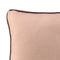 Happy Friday Piping felt Decorative cushion cover 50x50 cm Pale rose