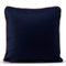 Happy Friday Piping felt Decorative cushion cover 50x50 cm Navy