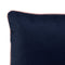 Happy Friday Piping felt Decorative cushion cover 50x50 cm Navy