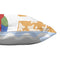 Happy Friday Cushion cover Pirate ship 50x30 cm Multicolor