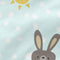 Happy Friday Rabbit family Fitted sheet
