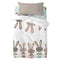 Happy Friday Rabbit family Duvet cover set cot 2 piece